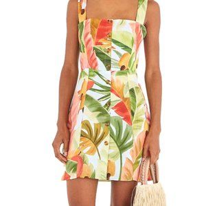 FARM Rio Blue Cashew Linen Mini - NWT